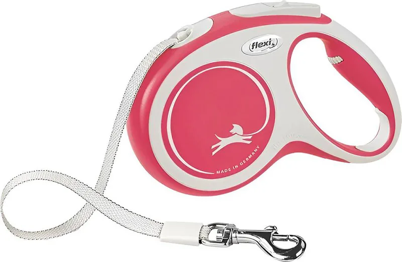 ΟΔΗΓΟΣ FLEXI CLASSIC COMFORT TAPE LEAD LARGE ΚΟΚΚΙΝΟ (8Μ ΕΩΣ 50KG)