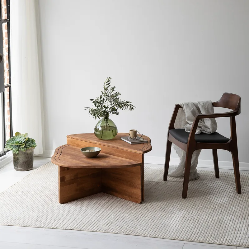 Τραπεζάκι Σαλονιού Altopiano - Chestnut 552Nos2254 90x40x45 cm
