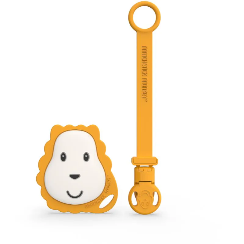 Matchstick Monkey Flat Face Teether & Soother Clip σετ δώρου για παιδιά Lion