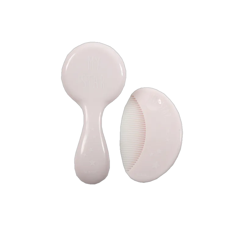 Σετ Βρεφική Βούρτσα & Χτενάκι Minene Baby Set Hair Ροζ 18319006060OS (Χρώμα: Ροζ) - Minene - 18319006060OS
