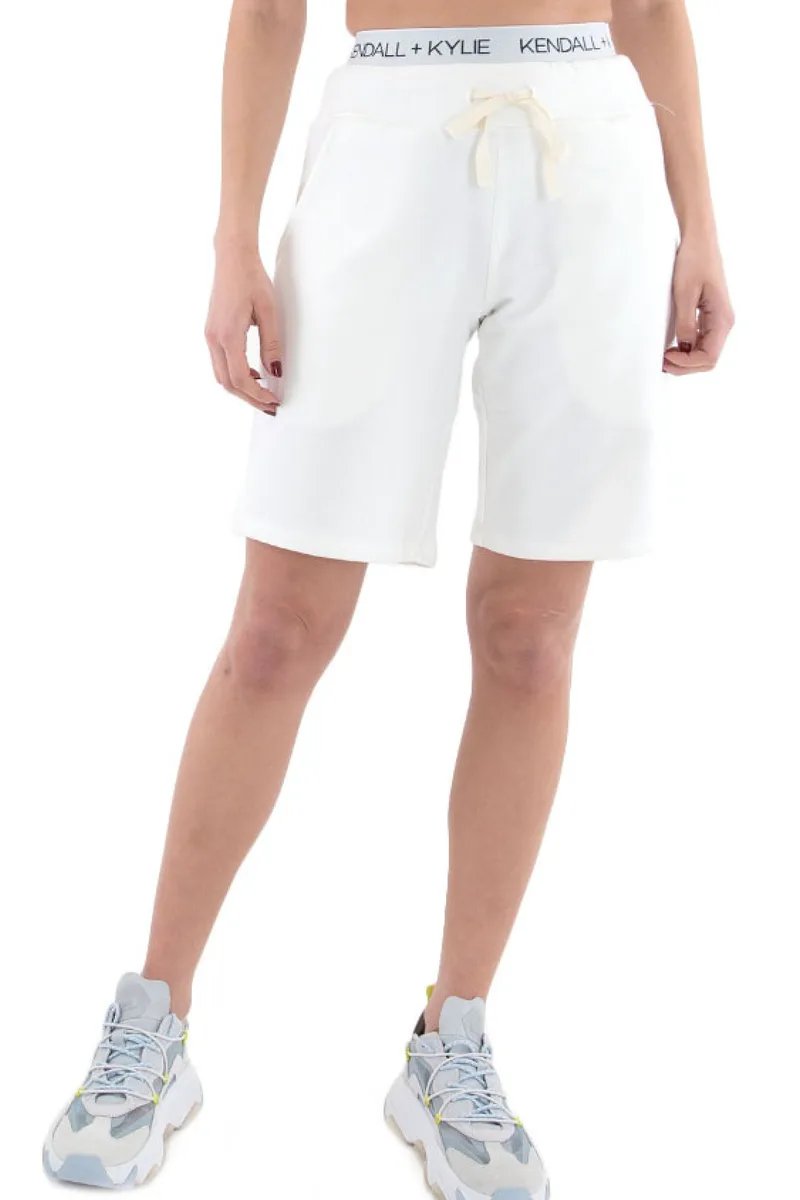 Βερμούδα Kendal + Kylie K&K W Waist Logo KKW3611739-OFF WHITE Γυναικείο