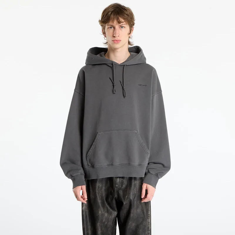 Φούτερ Carhartt WIP Hooded Benton Sweat UNISEX Graphite Garment Dyed S