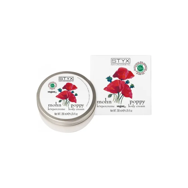 Styx Organic Poppy Seed Body Cream, 200 ml
