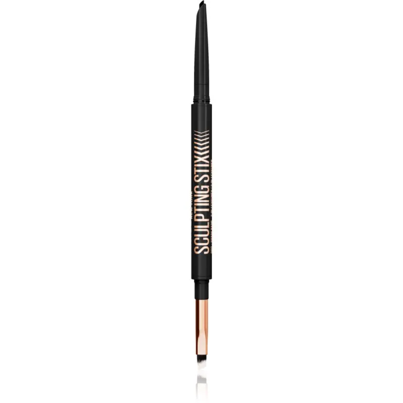 MAYBELLINE NEW YORK Sculpting Stix αυτόματο μολύβι για τα μάτια με βούρτσα απόχρωση 16 Black Blur 1 τμχ
