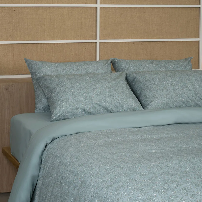 Σεντόνια Μονά (Σετ) 105X205+30 Sunshine Cotton Feelings 928 Aqua Με Λάστιχο (105x205+30)