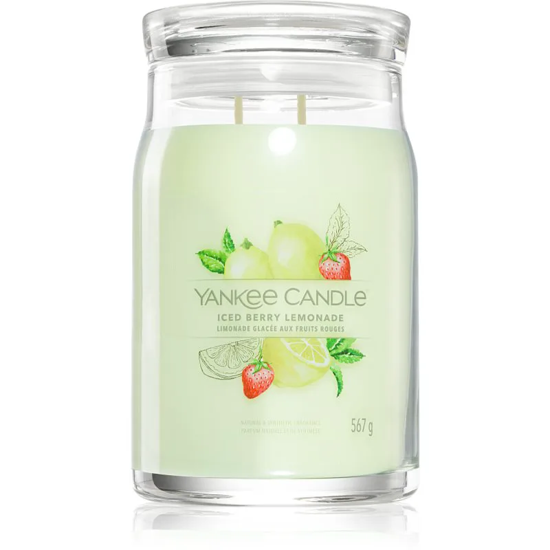 Yankee Candle Iced Berry Lemonade αρωματικό κερί Signature 567 γρ