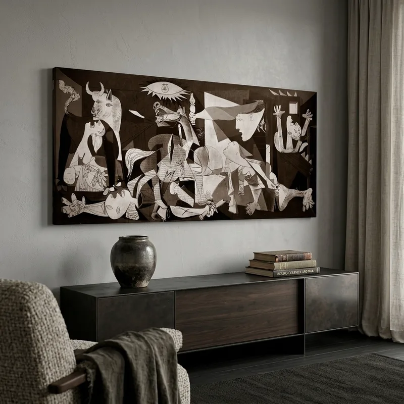 OUTLET Πίνακας σε καμβά PICASSO - GUERNICA 90cm x 40cm