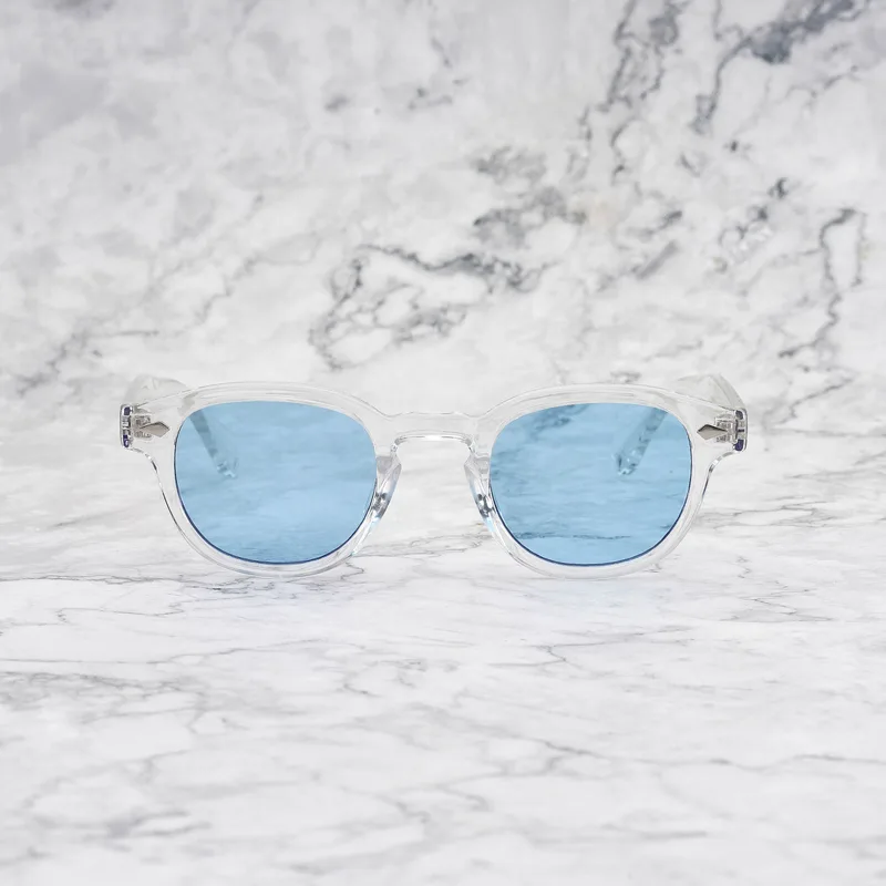 JOHNNY CLEAR Tinted Sunglasses | Clear | Blue Shades | Explicit Poets Sunglasses