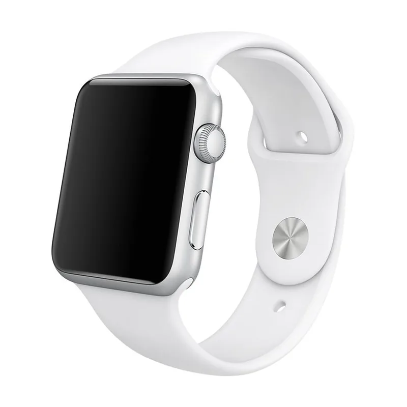 Λευκό Silicone Λουράκι Apple Watch 44/45/46/49mm