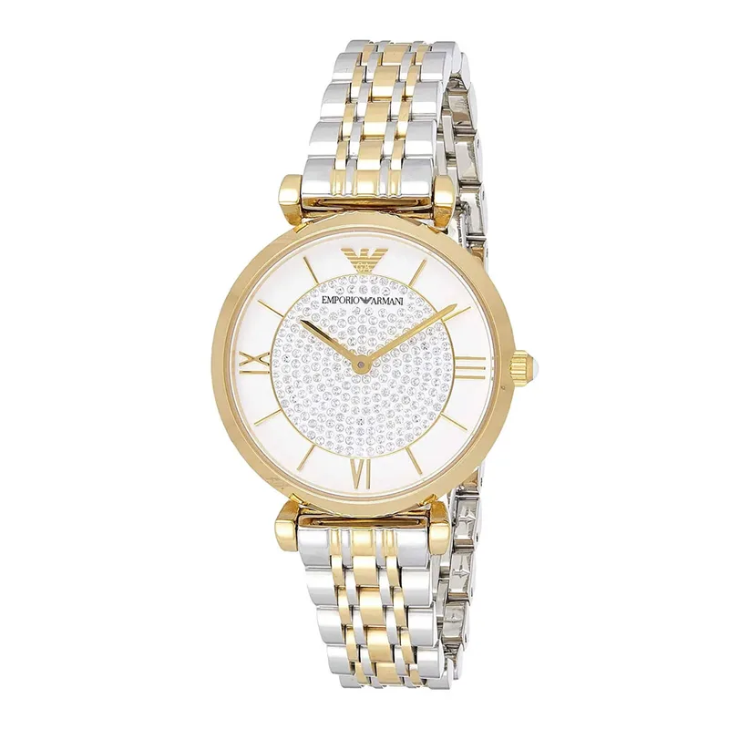 EMPORIO ARMANI Gianni T-Bar Two Tone Stainless Steel Bracelet AR8031