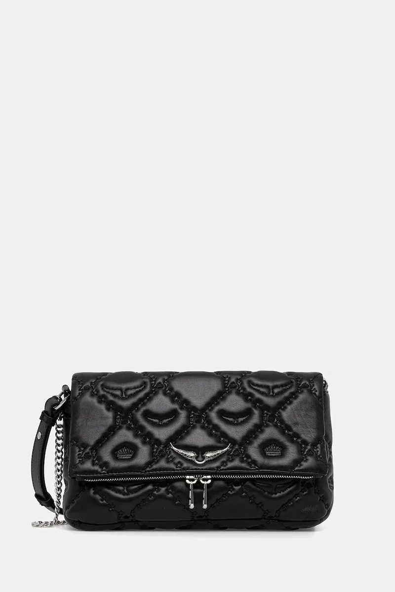 Δερμάτινη τσάντα ZADIG&VOLTAIRE ROCKY II QUILTED MONOGRAM