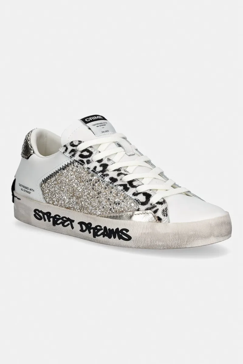 Δερμάτινα sneakers Crime London DISTRESSED