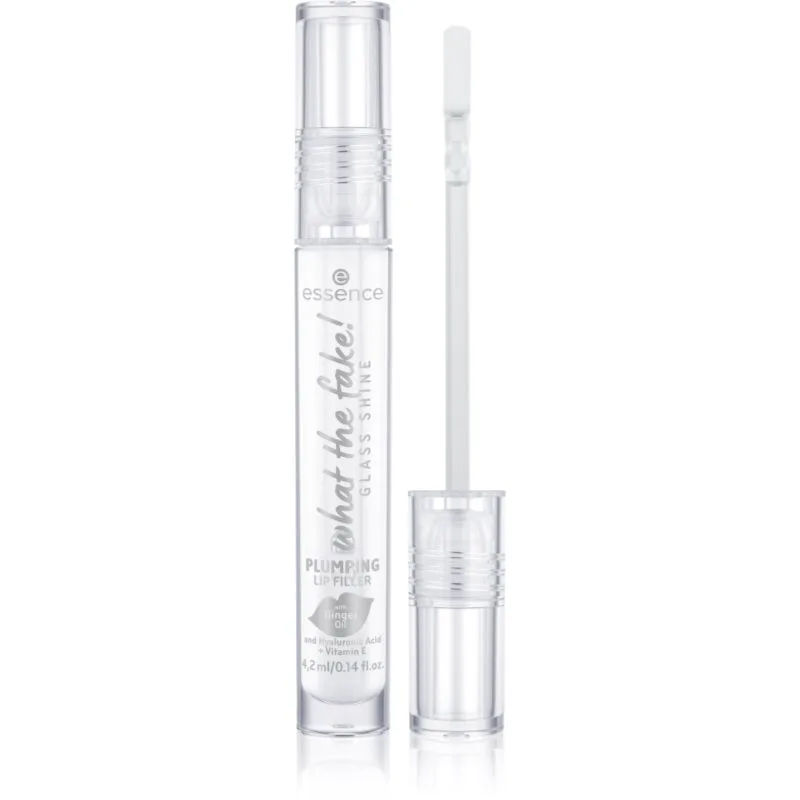 essence WHAT THE FAKE! διαφανές λιπ γκλος απόχρωση Oh So Glassy! 4.2 ml