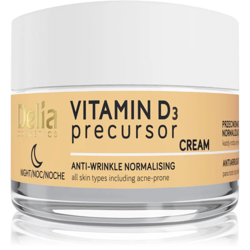 Delia Cosmetics Vitamin D3 Precursor κρέμα νύχτας ενάντια στις ρυτίδες 50 μλ