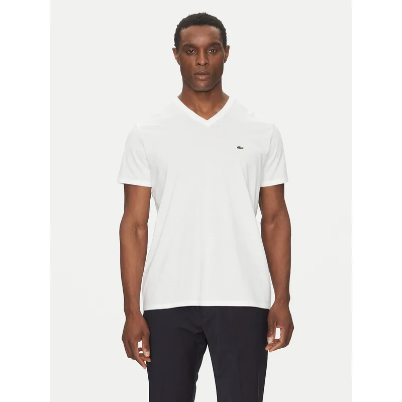 Lacoste T-Shirt TH6710 Λευκό Regular Fit