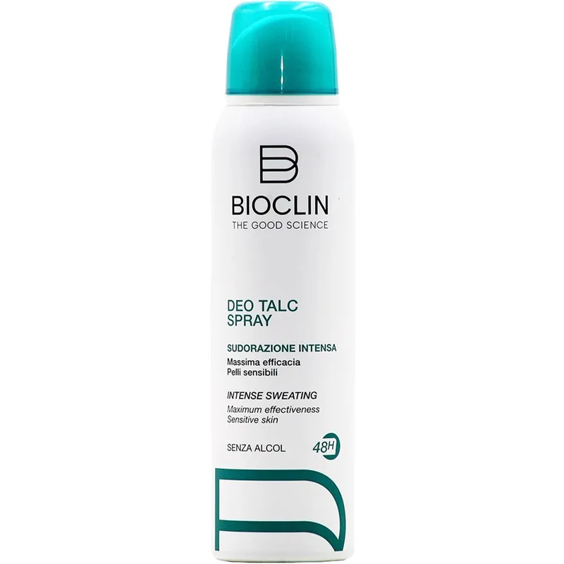 Bioclin Deo Talc Spray Αποσμητικό Spray με Διακριτικό Άρωμα Κατά της Έντονης Εφίδρωσης για Προστασία έως 48 Ώρες για Ευαίσθητες Επιδερμίδες 150ml