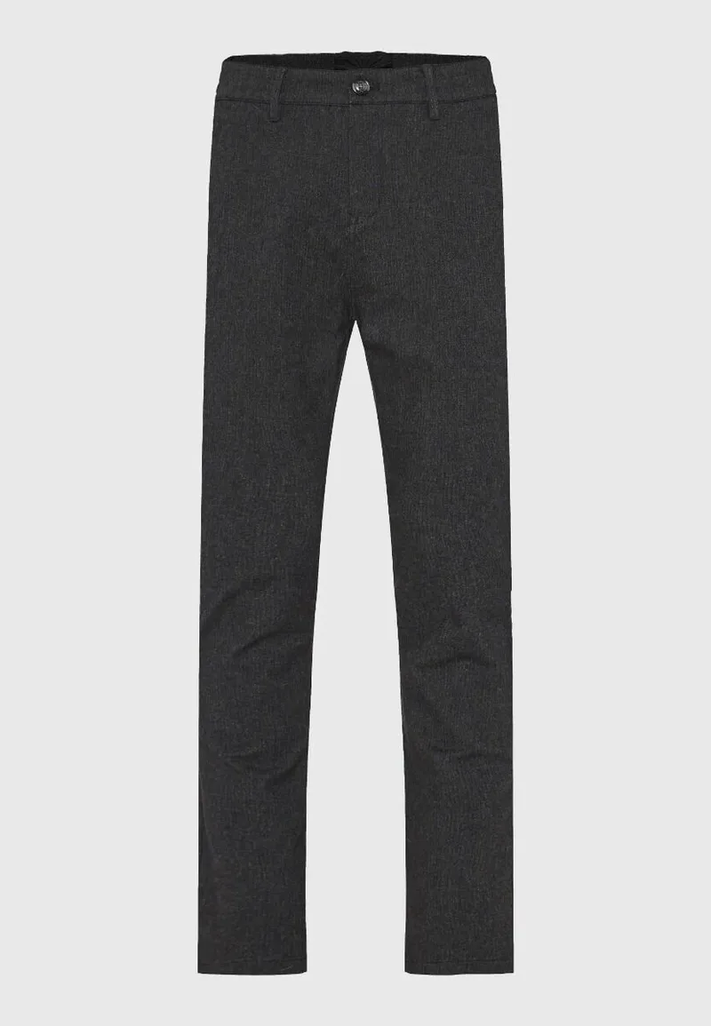 Funky Buddha Ανδρικό regular fit chino παντελόνι FBM012-005-02 Ανθρακί
