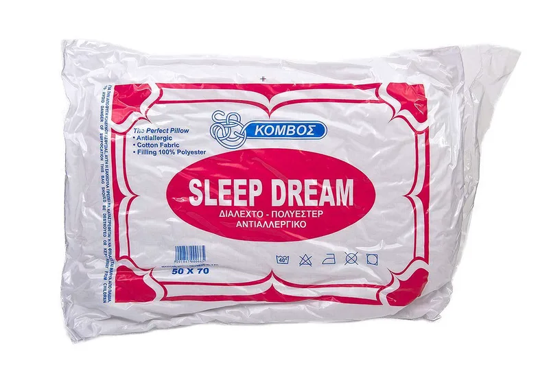 Μαξιλάρι Ύπνου Anesis Compressed Line Cotton 50% - Polyester 50% 550gr 50x70 Μαλακό