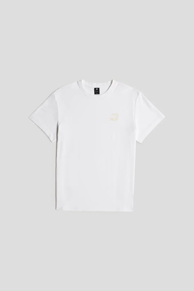 G-STAR Ανδρικό Λευκό G-Star Chest Logo T-Shirt
