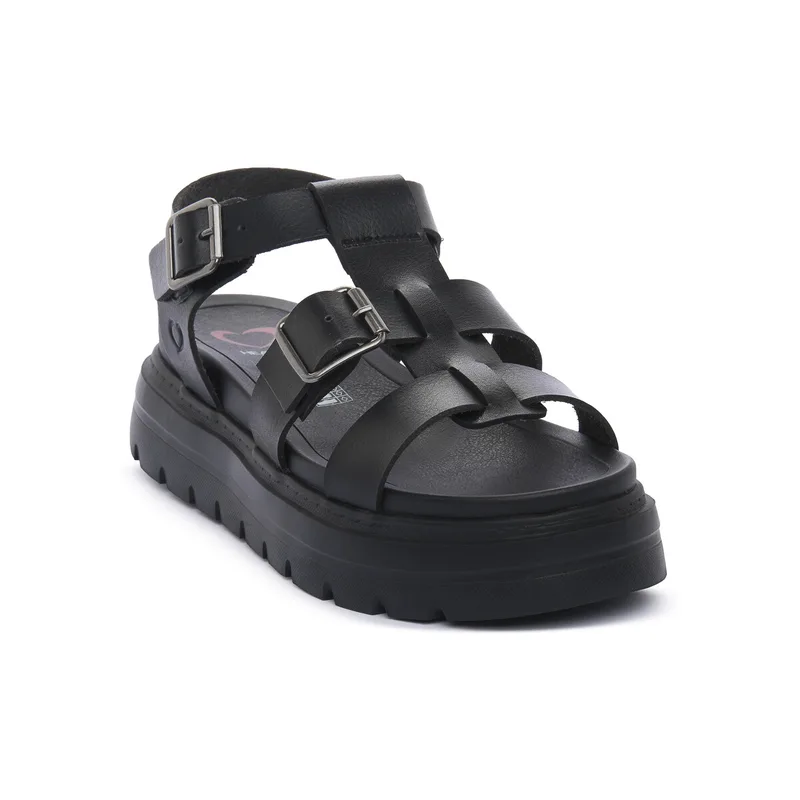 Σανδάλια χωρίς τακούνι Heavenly Feet BLK OAKLEY