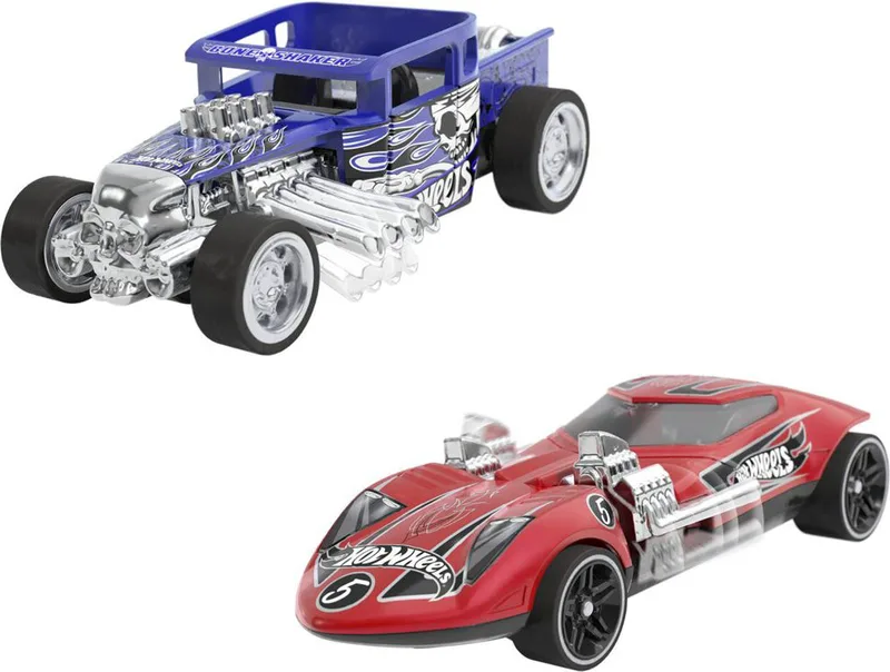 HOT WHEELS: PULL-BACK SPEEDERS - BONE SHAKER - TWIN MILL (HPR92)
