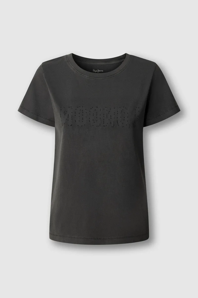 Pepe Jeans γυναικείο T-shirt με print "Benina" - PL5000087 Μαύρο