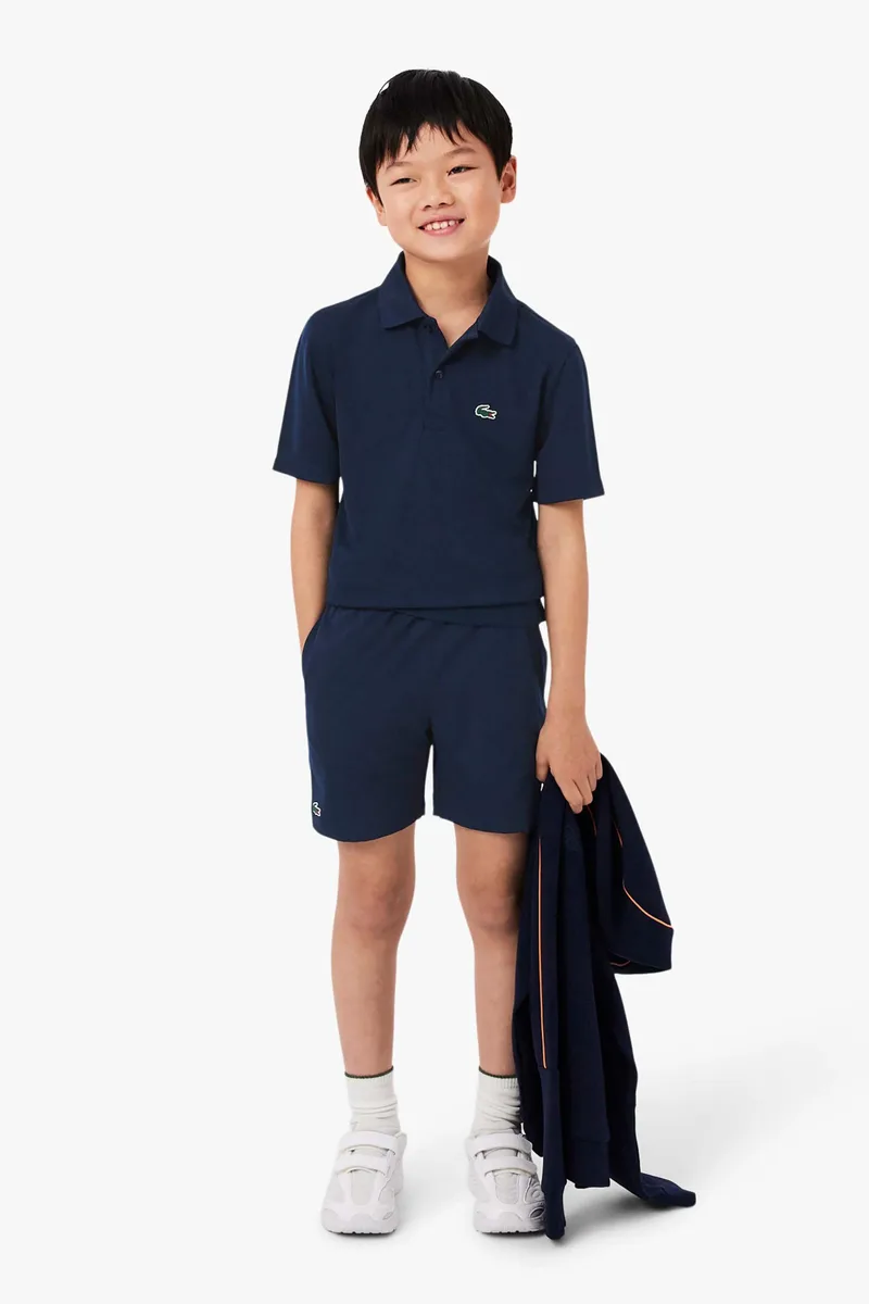Lacoste παιδικό σορτς Ultra Dry με λογότυπο - GJ0829 Μπλε Σκούρο