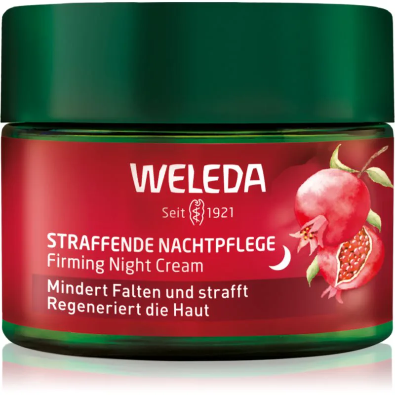 Weleda Pomegranate συσφικτική κρέμα νύχτας με αναγεννητική επίδραση με πεπτίδια μάκα 40 μλ