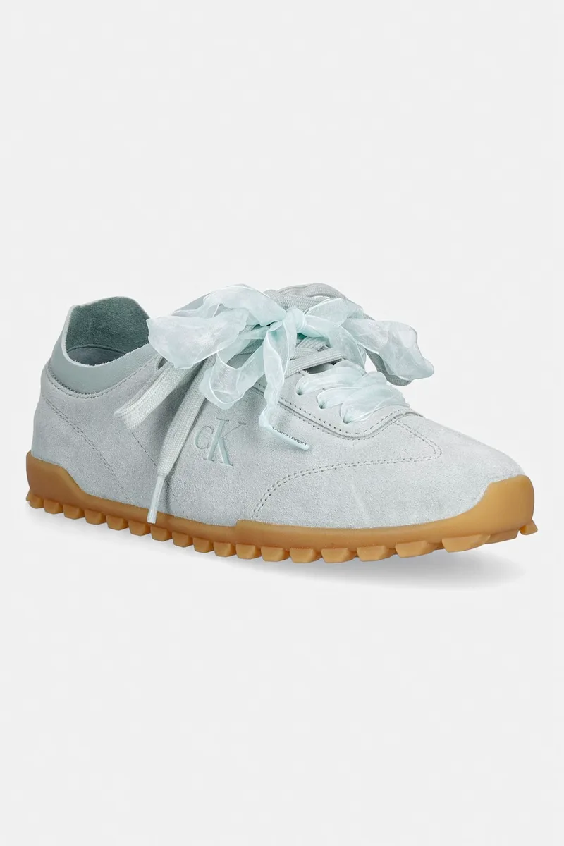 Calvin Klein LOW PROFILE RUN MG SUE DB LACES sneakers γυναικεία δερμάτινα