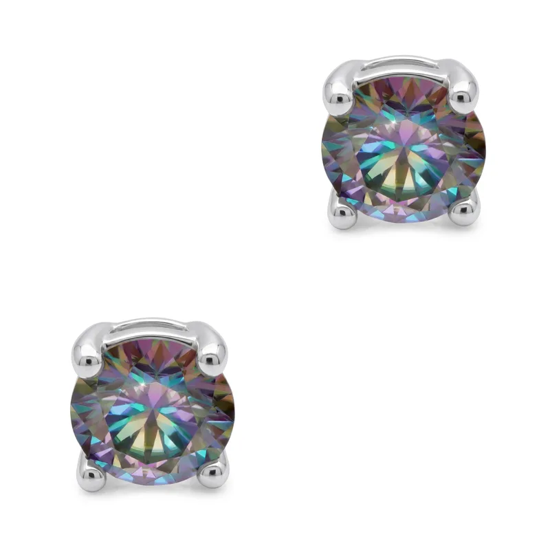 Σκουλαρίκια με Moissanite Diamonds από Ασήμι SK4056