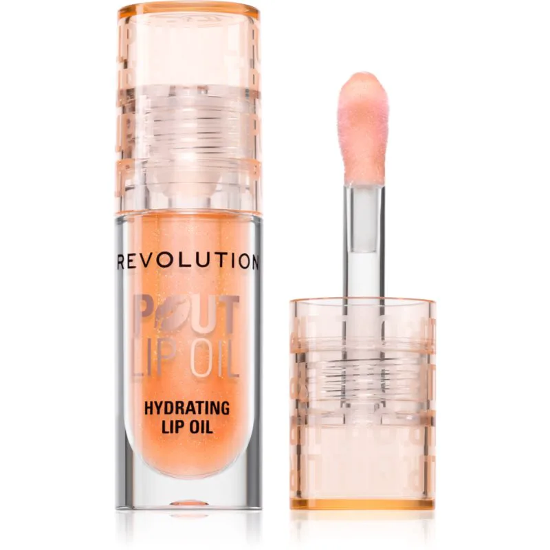 Revolution Pout Lip Έλαιο για τα χείλη με ενυδατικό αποτέλεσμα απόχρωση Honey Shimmer 3 ml