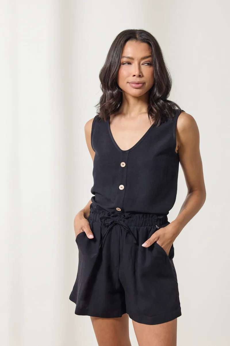 Enzzo Shorts Wendy - Μαύρο