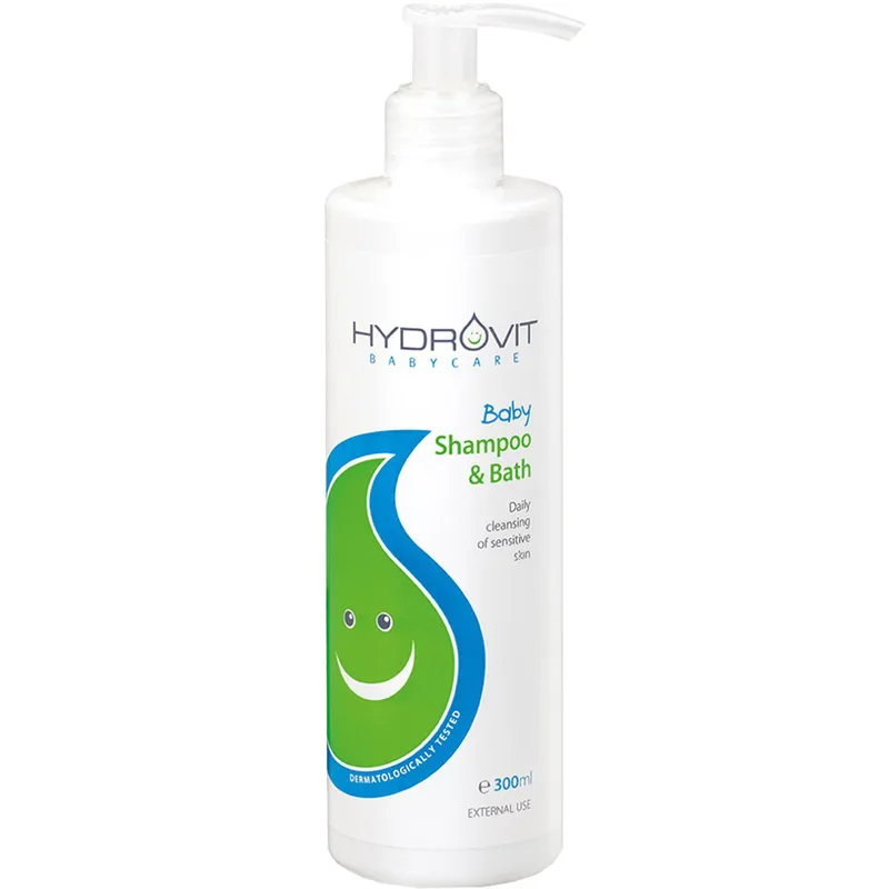 Hydrovit Baby Shampoo & Bath Βρεφικό Σαμπουάν & Αφρόλουτρο για Καθημερινό Καθαρισμό της Ευαίσθητης Επιδερμίδας 300ml