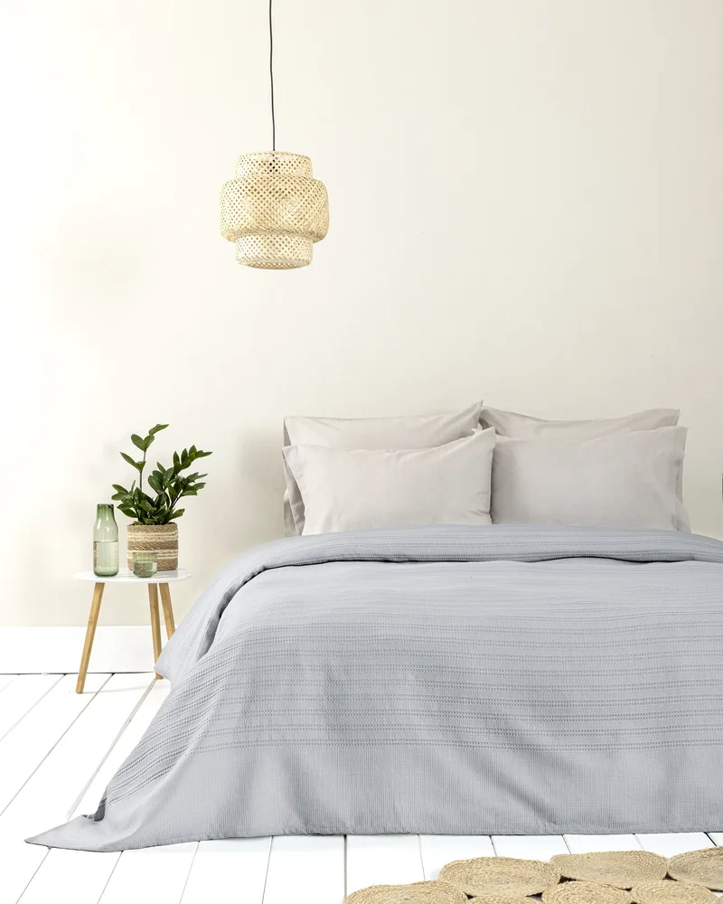 Κουβέρτα Υπέρδιπλη Nima Dune Gray Γκρι 220x240