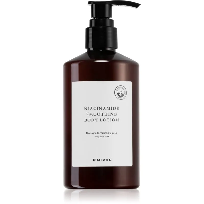 Mizon Niacinamide Smoothing λαμπρυντικό γάλα σώματος με λειαντικό αποτέλεσμα 300 ml
