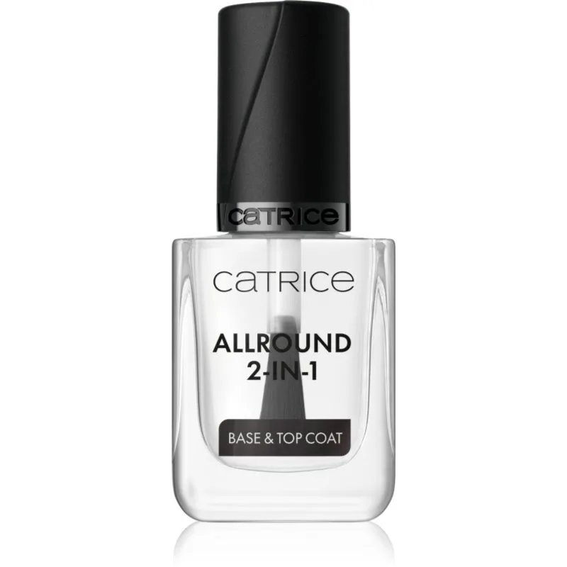 Catrice Allround 2-in-1 βερνίκι βάσης και top coat 2 σε 1 διαφανές 10.5 ml