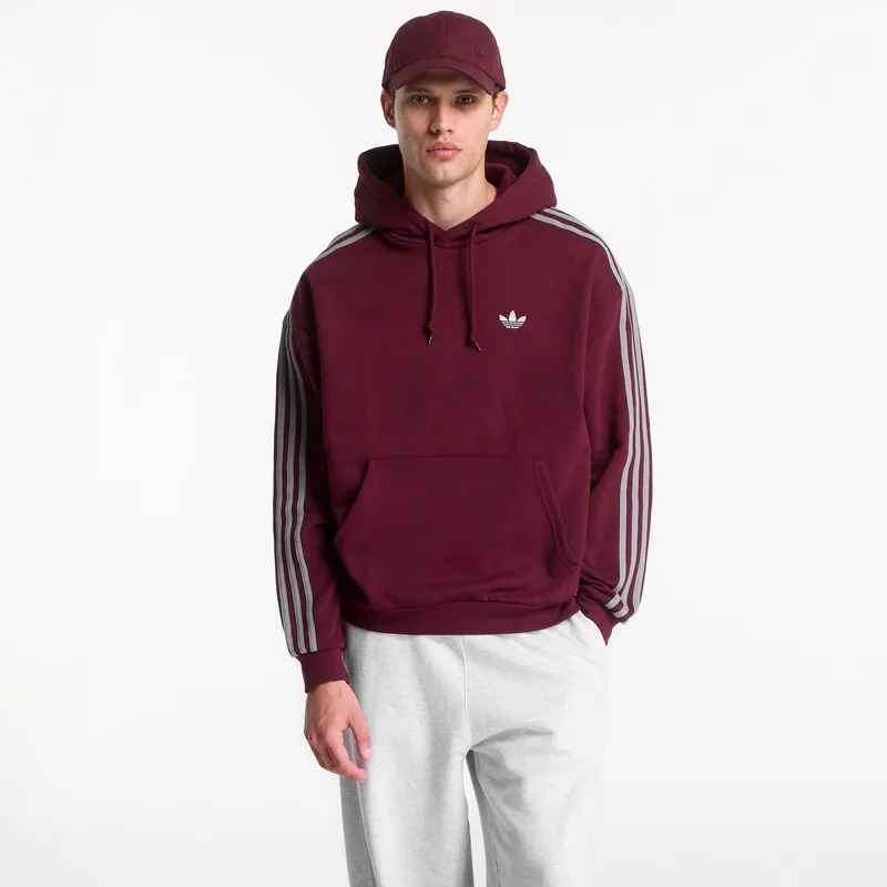 Φούτερ adidas Adicolor Classics 3-Stripes Hoody Maroon XL