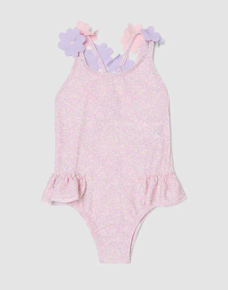 OVS GIRL SWIMSUIT AOP 2569236-PINK LADY Ροζ