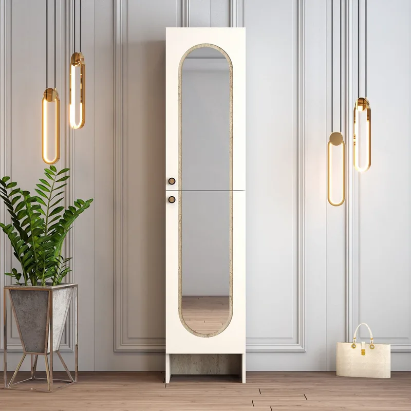 Έπιπλο Εισόδου / Πορτ Μαντό Palermo M - Cream, Travertine 845Hct4239 (45x200,6x37 cm)