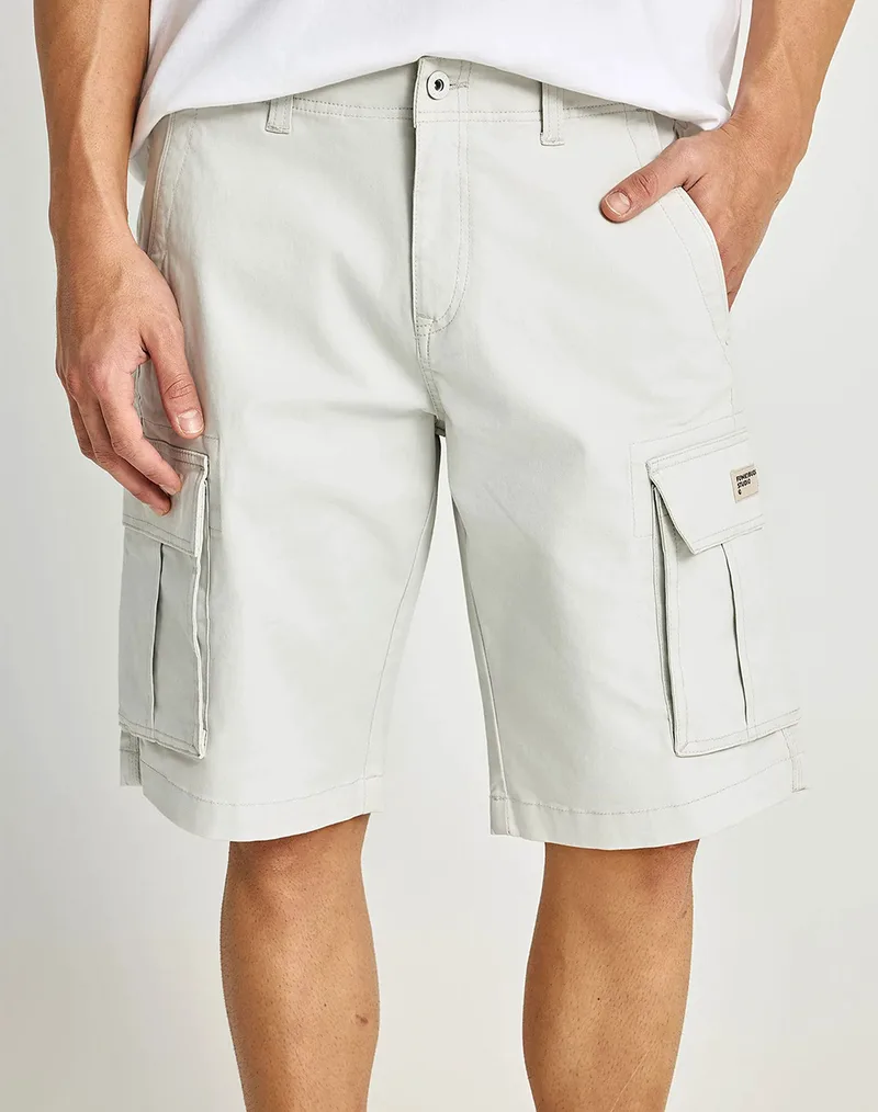 FUNKY BUDDHA Shorts FBM013-002-03-MIST Ecru