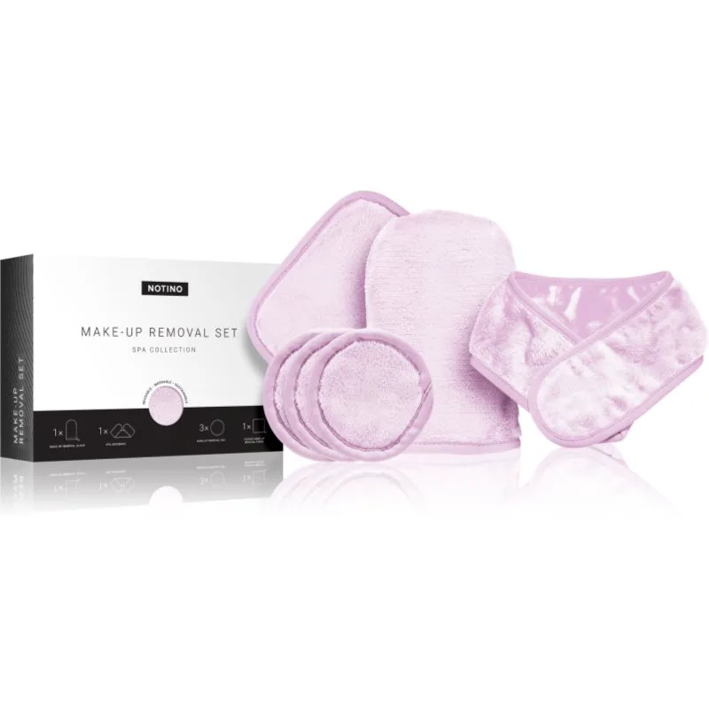 Notino Spa Collection Make-up removal set σετ πανιών ντεμακιγιάζ με μικροΐνες Lilac