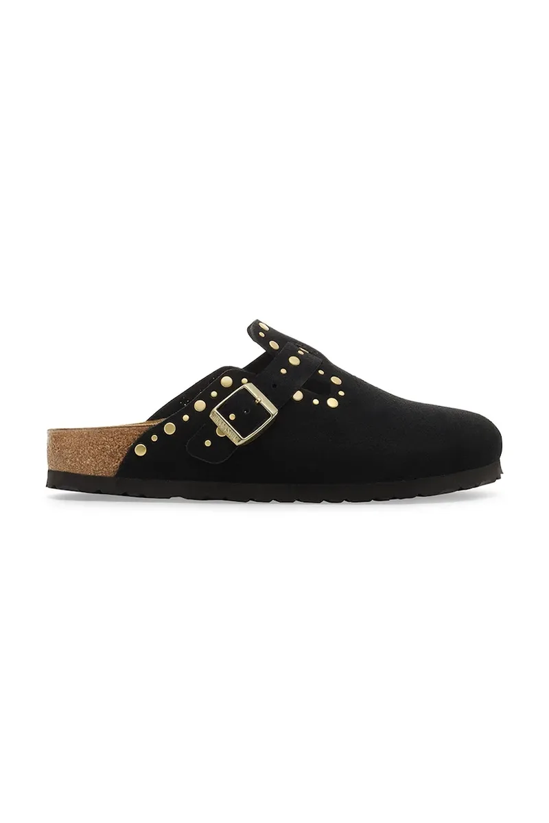 Παντόφλες σουέτ Birkenstock Boston Rivet