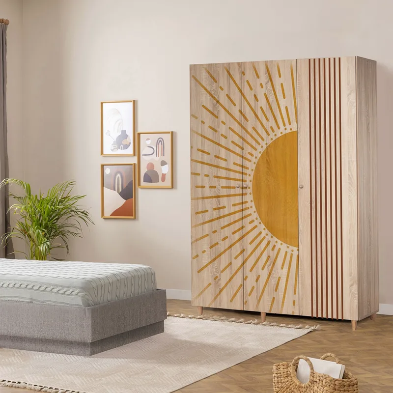 Ντουλάπα Ρούχων Lena 3 -971 869Vel8661 (135x192x52 cm)