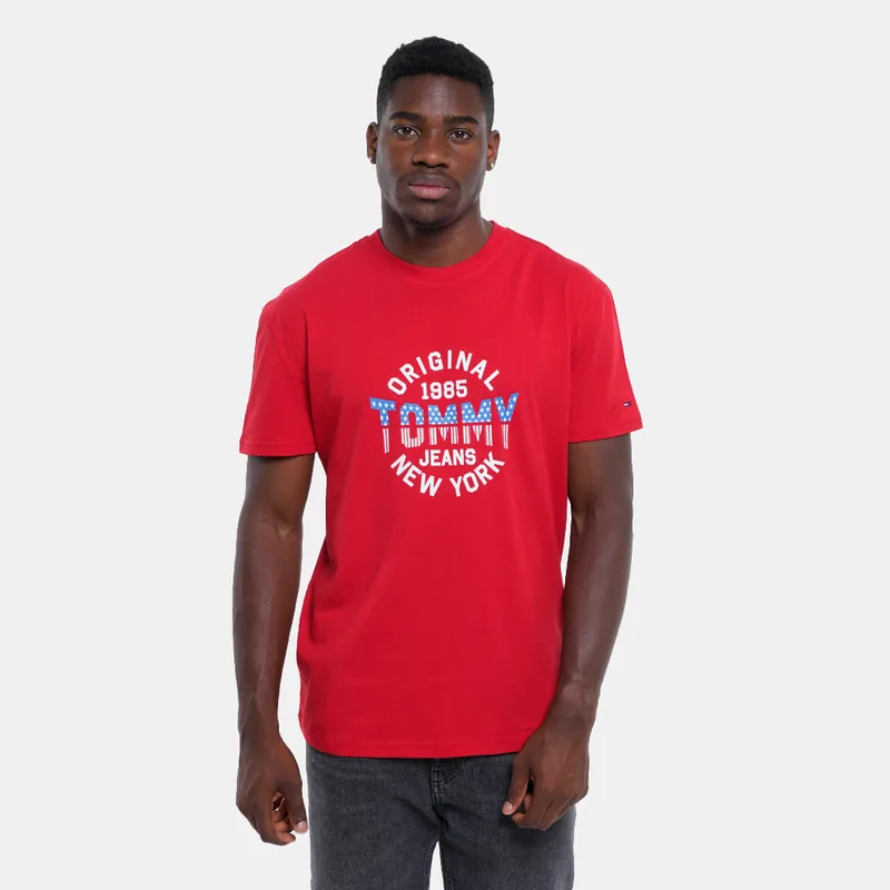 Tommy Jeans USA Circle Ανδρικό T-Shirt (9000243744_88577)
