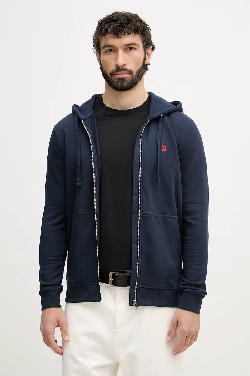 U.S. Polo Assn. μπλούζα με κουμπιά Ανδρική με βαμβάκι DHM LB