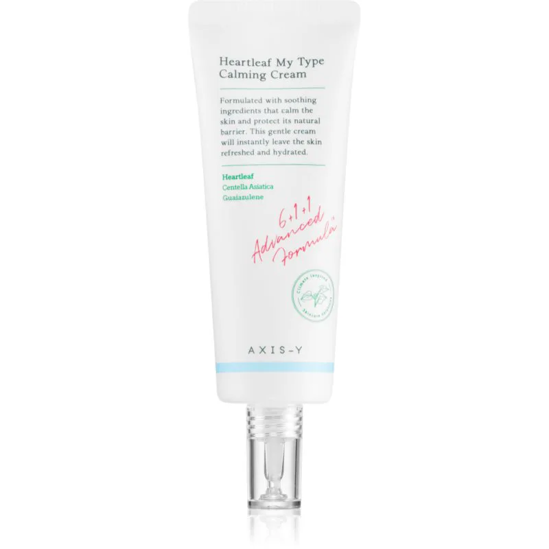 AXIS-Y 6+1+1 Advanced Formula Heartleaf My Type Calming Cream ελαφριά τζελ κρέμα για να καταπραύνει και να ενισχύσει το ευαίσθητο δέρμα 60 ml