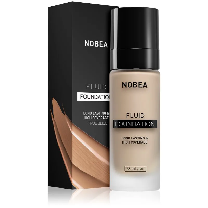 NOBEA Day-to-Day Fluid Foundation μακράς διαρκείας μεικ απ απόχρωση 06 True beige 28 ml