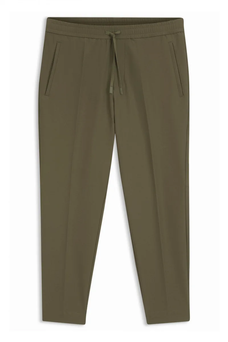 BOSS ATHLEISURE ΠΑΝΤΕΛΟΝΙ CHINO T-FLEX TAPERED FIT ΧΑΚΙ