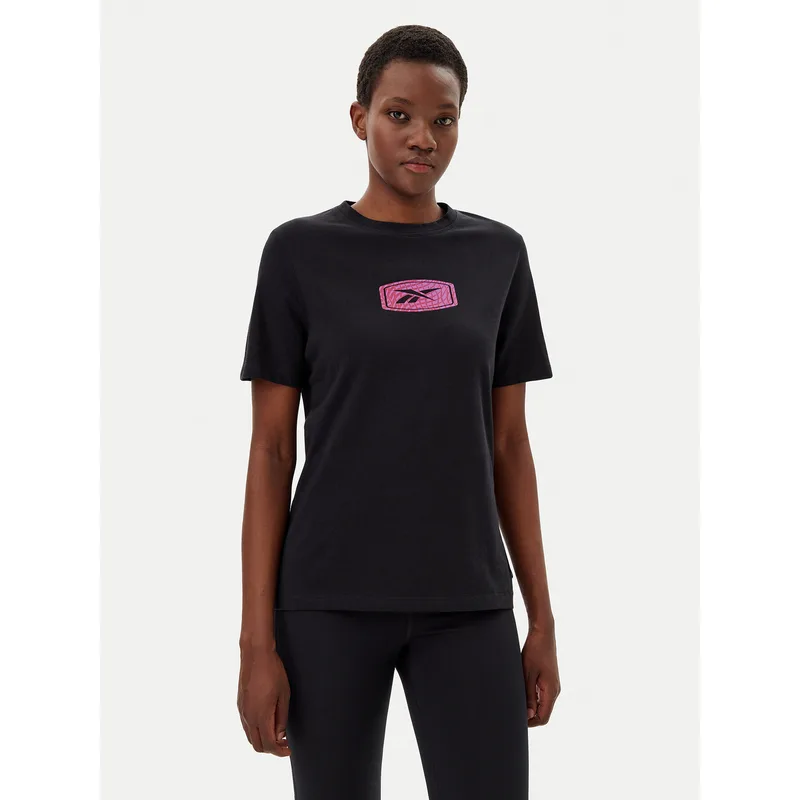 Reebok T-Shirt 100218927 139-18-00 Μαύρο Regular Fit