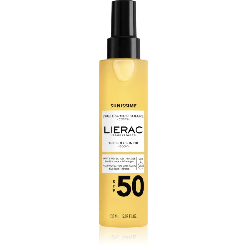 Lierac Sunissime The Silky Sun Oil λάδι μαυρίσματος SPF 50 150 ml